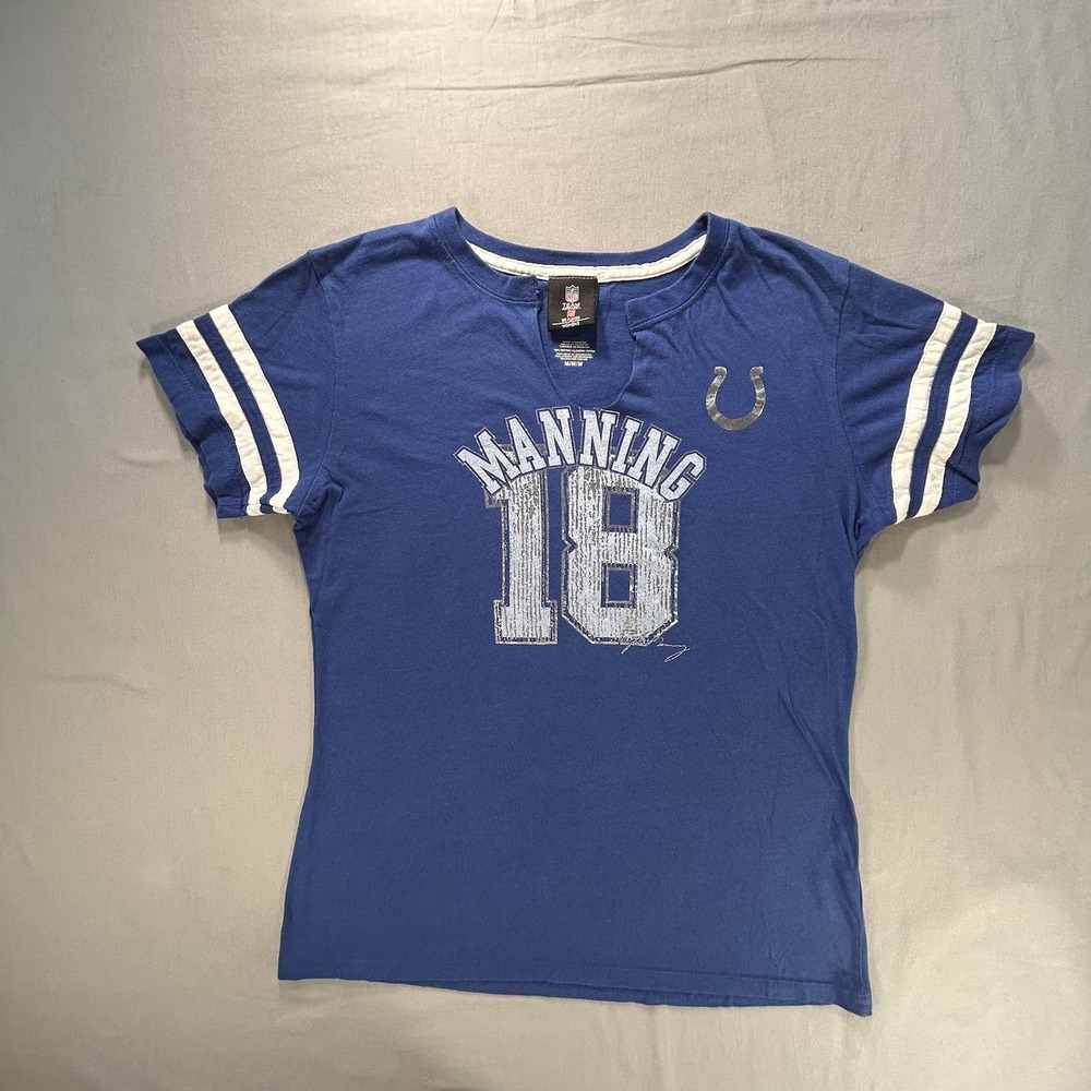 NFL Indianapolis Colts  Manning‎ T-shirt Women's Medium Football